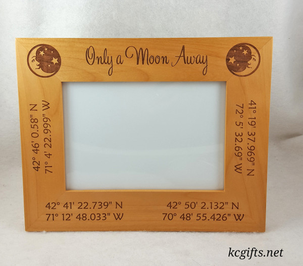 4" x 6" Engraved Picture Frame, Personalized with your Wedding, Family or Pet information.
