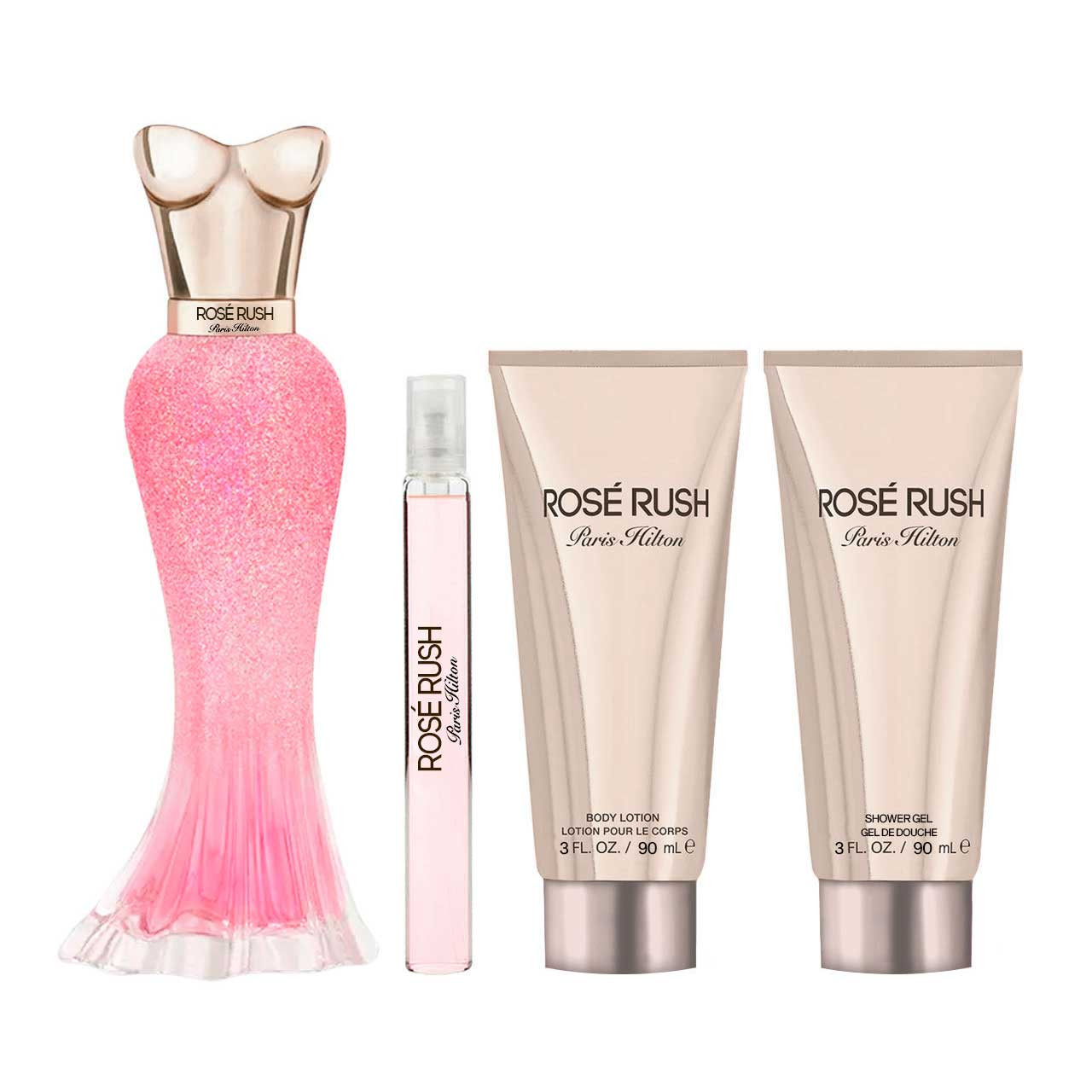 Rosé Rush by Paris Hilton Estuche 4 Piezas para Dama | Magna Perfumes