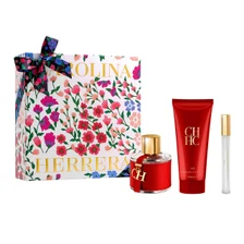 CH SET 3 Piezas Dama EDT 100ml + Locion Corporal 100ml + Miniatura 10ml