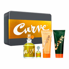 Curve Estuche 4  Piezas Caballero EDC 125ml + Balsamo para Afeitado 100ml + Gel de Baño 75ml + Miniatura7.5ml
