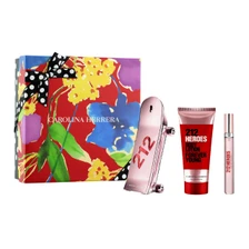 212 Heroes Estuche 3 Piezas Dama EDP 80ml + Locion Corporal 100ml + Miniatura 10ml