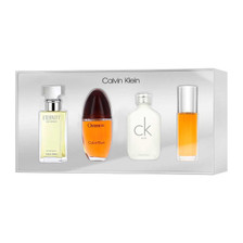 Calvin Klein 2 Estuche 4 Piezas Mini Dama EDP 15ml Obsession + EDP 15ml Eternity + EDP 15ml Ck One + EDP 15ml Escape