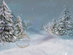 Exclusive to Props for Togs - digitally created in Photoshop handpainted snow fir trees - simple, elegant add some cushion stuffing to the ground to create a magical Christmas snow scene.
