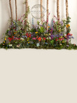 gorgeous wild meadow flower photography backdrop.you can have this stunning backdrop as a wall only or choose to have a floor attached, please tell us in your notes which you would like printing.