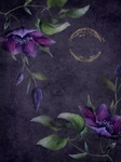 stunning deep purple fine art floral backdrop