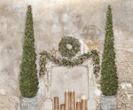 Vintage white room 003
Christmas fireplace and wreaths 
