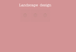 Landscape design 