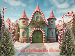 Christmas Candy   backdrop
 photographers backdrop
60" high and 80" wide 