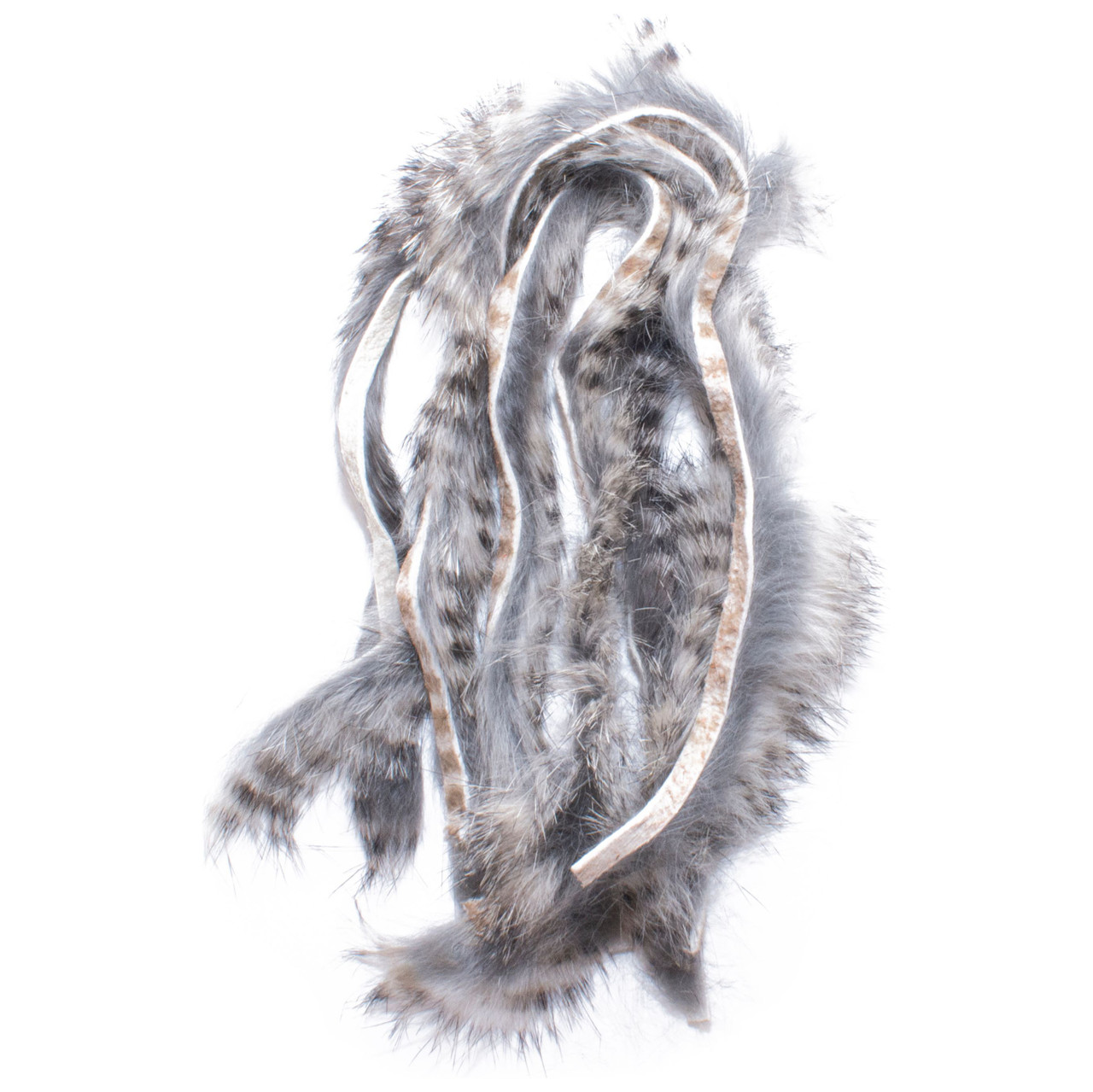Hareline Black Barred Rabbit Strips - Hunter Banks Fly Fishing