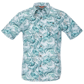 Simms Tailout SS Shirt Slamdown Steel Blue Image 1