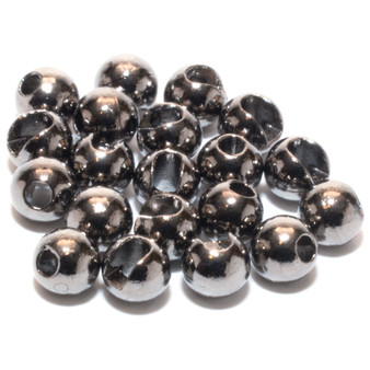 Hareline Slotted Tungsten Beads Black Image 1