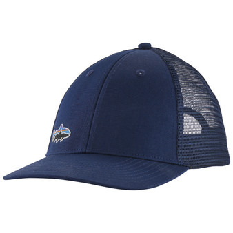 Patagonia Small Fitz Roy Fish Lopro Trucker Hat Classic Navy Trout Image 1