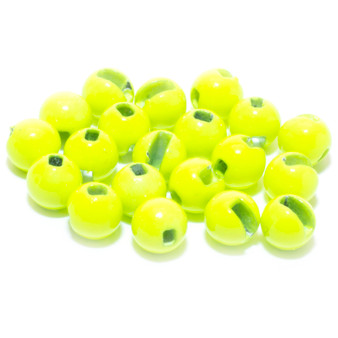 Hanak Fluo Slotted Tungsten Beads Chartreuse Image 1