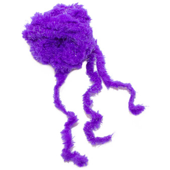 Hareline Uv2 Roe Yarn Flourescent Bright Purple Image 1