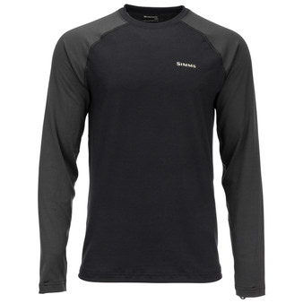 Simms Lightweight Baselayer Top Black Image 1