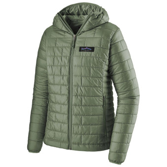 Patagonia Womens Nano Puff Fitz Roy Trout Hoody Hemlock Green Image 1