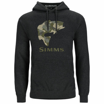 Simms Bass Fill Hoody Charcoal Heather Image 1