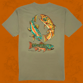 Crooked Creek Triple Trout II T-Shirt
