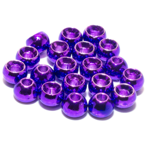 Hareline Tungsten Beads Metallic Purple Image 1