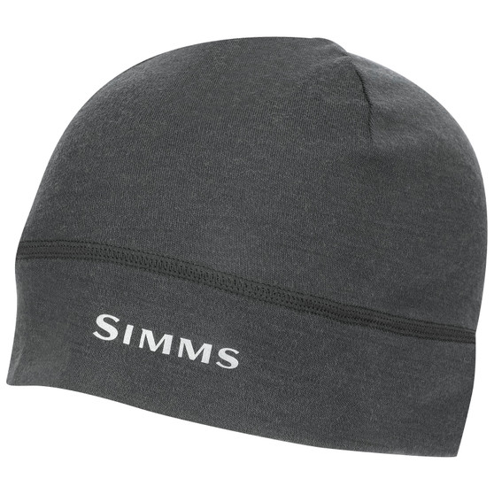 Simms Lightweight Wool Liner Beanie Carbon Image 1