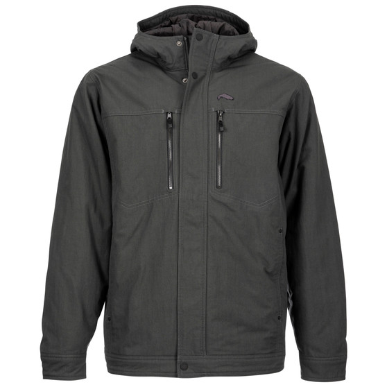 Simms Dockwear Hooded Jacket Carbon Image 1