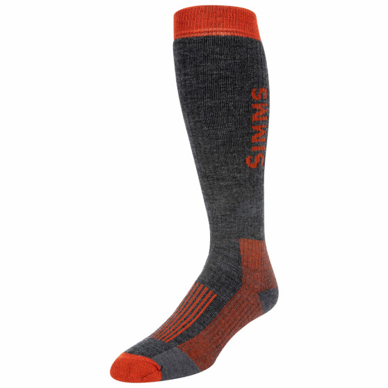 Simms Merino Midweight Otc Sock Carbon Image 1