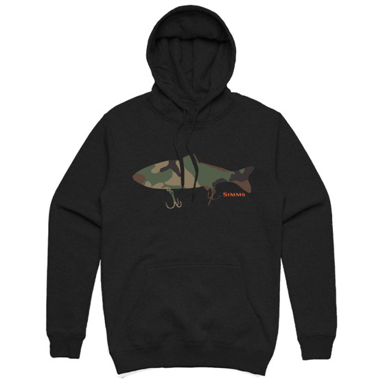 Simms Bass Destruction Hoody Black Image 1