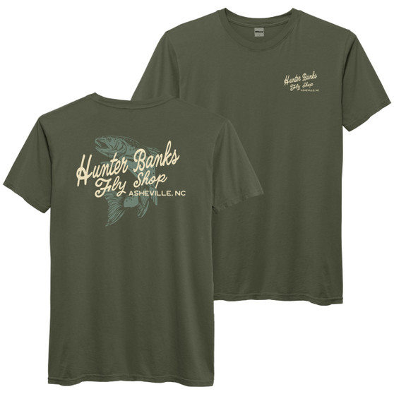 Hunter Banks Classic Trout Tee Deep Olive