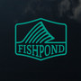 Fishpond Dorsal Fin Thermal Die Cut Sticker Aqua Image 2