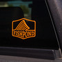 Fishpond Dorsal Fin Thermal Die Cut Sticker Fluorescent Orange Image 3