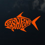 Fishpond Permit Thermal Die Cut Sticker Fluorescent Orange Image 2