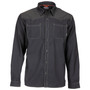 Simms Blacks Ford Flannel LS Shirt Black Image 1