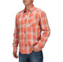 Simms Outpost LS Shirt Smoked Salmon Plaid Image 6