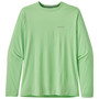 Patagonia Cap Cool Daily Fish Graphic LS Shirt Sketched Fitz Roy Tarpon Bud Green Image 2