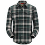 Simms Gallatin Flannel LS Shirt Forest Carbon Woodsman Plaid Image 1