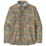 Patagonia Sol Patrol LS Shirt Rock Cycle Multi Oar Tan Image 1