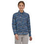 Patagonia Women's Sol Patrol LS Shirt Rock Cycle Multi Small Current Blue Image 2