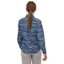 Patagonia Women's Sol Patrol LS Shirt Rock Cycle Multi Small Current Blue Image 3