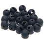 Hanak Slotted Tungsten Beads Black Matte Image 1