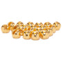 Hanak Round Plus Slotted Tungsten Beads Gold Image 1