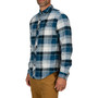Simms Dockwear Cotton Flannel LS Shirt Atlantis Celadon Plaid Image 3