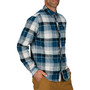 Simms Dockwear Cotton Flannel LS Shirt Atlantis Celadon Plaid Image 6
