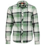 Simms Dockwear Cotton Flannel LS Shirt Moss Pearl Plaid Image 1