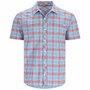 Simms Stone Cold SS Shirt Sumac N Fall Ombre Plaid Image 1