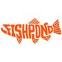 Fishpond Pescado Thermal Die Cut Sticker Fluorescent Orange Image 1