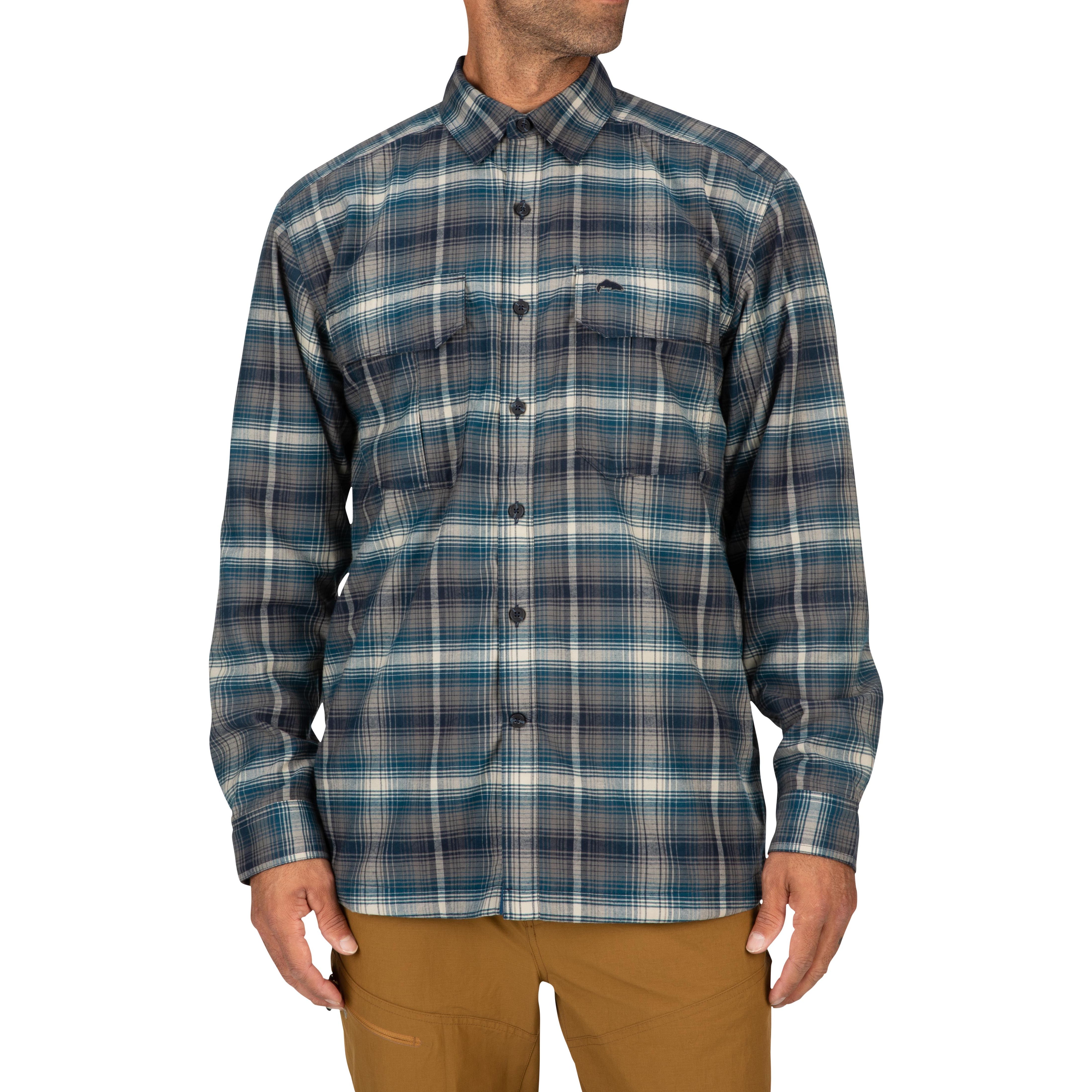 Fishing Shirt Simms Coldweather Hickory Clay Plaid