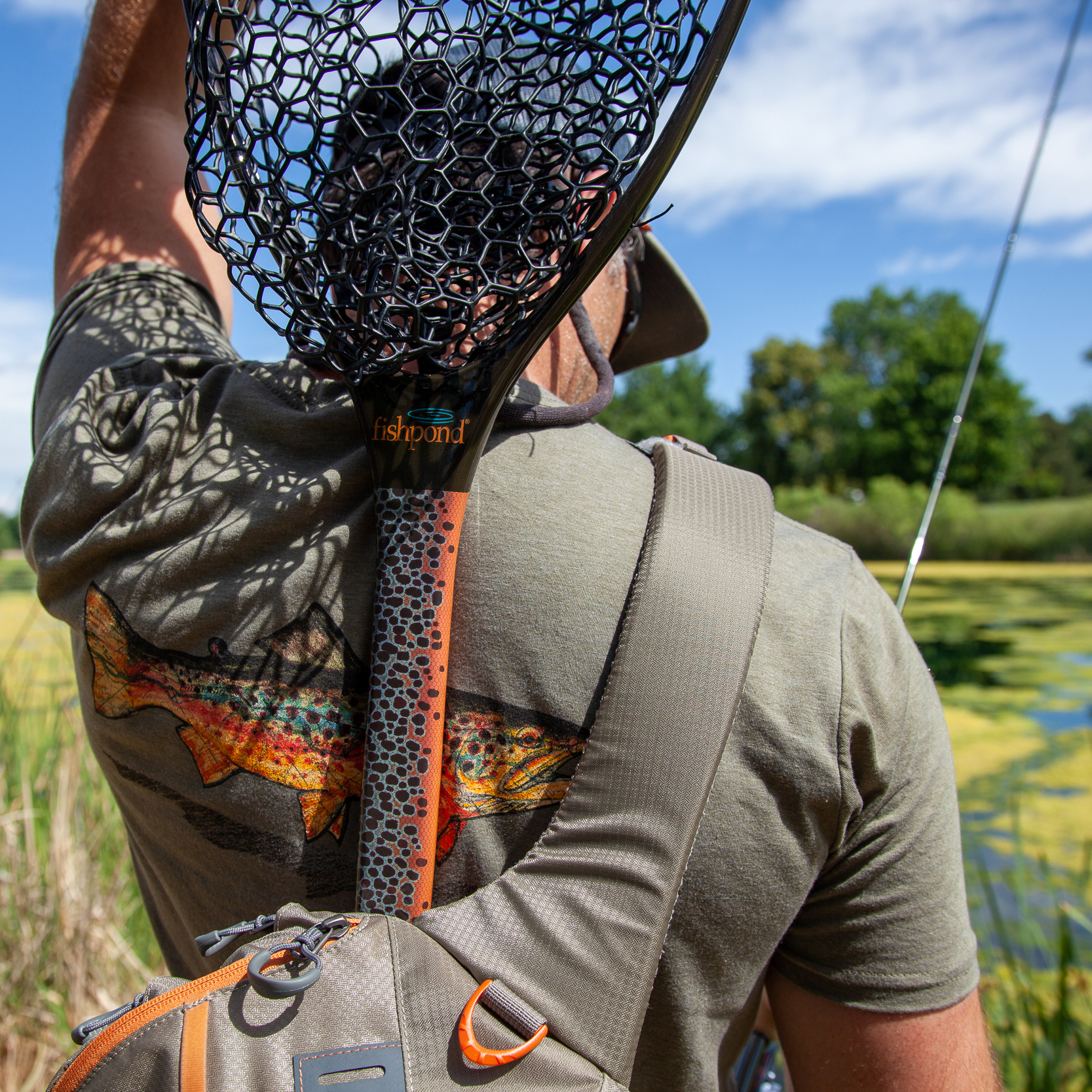 Fishpond Nomad Mid Length Net - River Armor