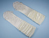 Ivory Adult Bridal Wedding Satin Fingerless Gloves Elbow Length - Pack of 12 Pairs