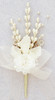 7" Ivory Silk Calla Lily Corsage Flowers - Pack of 12