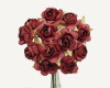 3/4" Burgundy Medium Rose Craft Paper Flowers - Pack of 144 3/4" Burgundy Medium Rose Craft Paper Flowers - Pack of 144